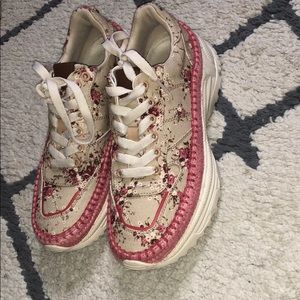 Pink Floral Coach Sneakers